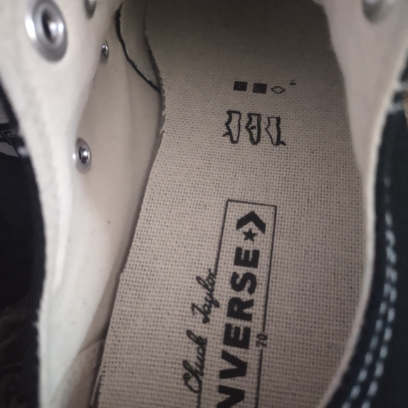 Converse Black and White Sneakers - Picture 6 of 7